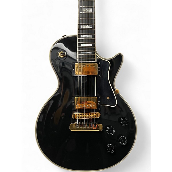 Used Heritage H157 Black Triple Binding Solid Body Electric Guitar