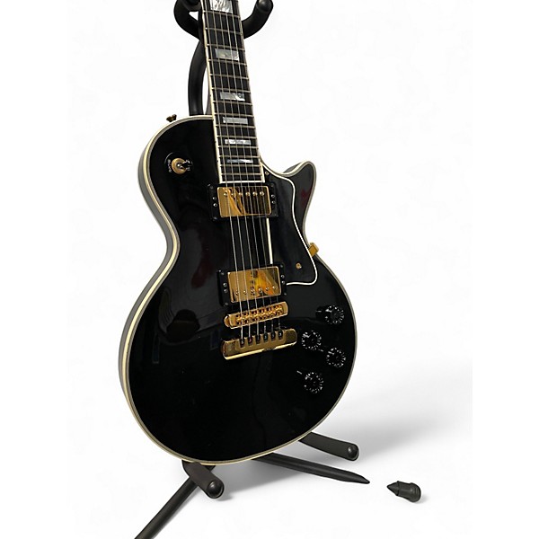 Used Heritage H157 Black Triple Binding Solid Body Electric Guitar