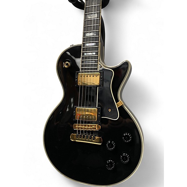 Used Heritage H157 Black Triple Binding Solid Body Electric Guitar