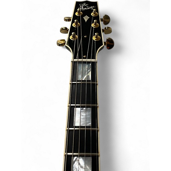 Used Heritage H157 Black Triple Binding Solid Body Electric Guitar