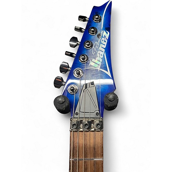 Used Ibanez S1070PBZ-CLB Cerulean Blue Burst Solid Body Electric Guitar