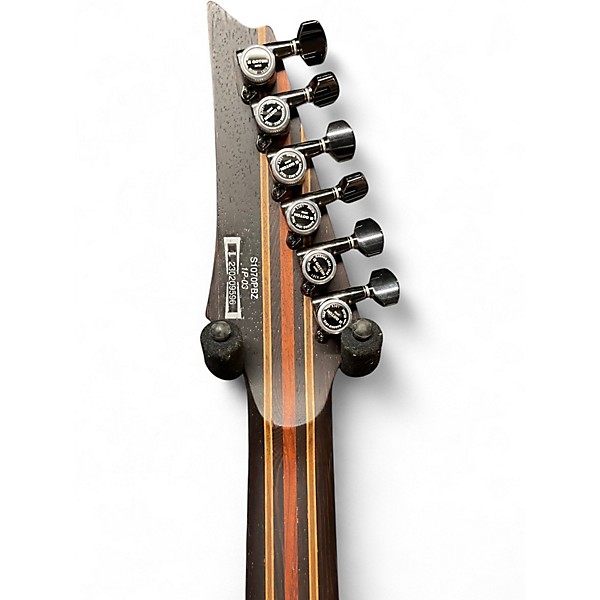 Used Ibanez S1070PBZ-CLB Cerulean Blue Burst Solid Body Electric Guitar