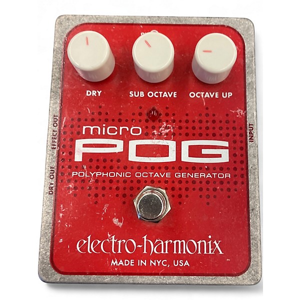 Used Electro-Harmonix Micro Pog Polyphonic Octave Generator Effect Pedal