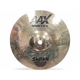 Used SABIAN 8in AAX Splash Brilliant Cymbal