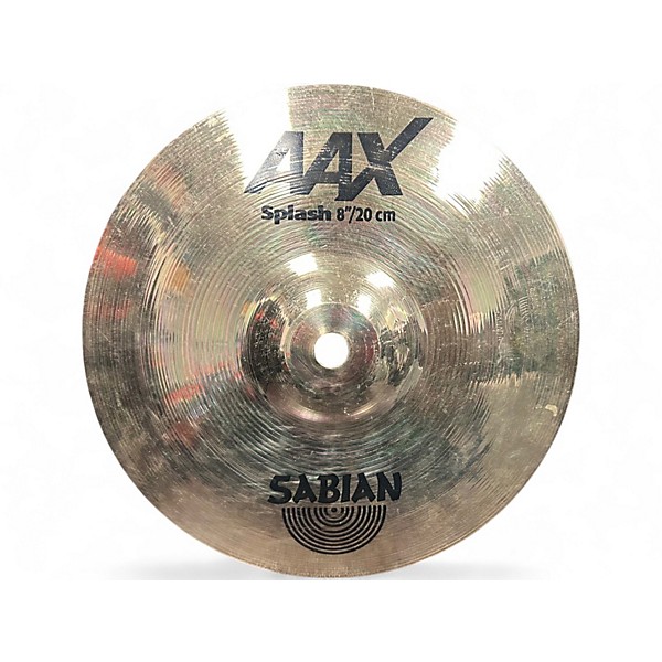 Used SABIAN 8in AAX Splash Brilliant Cymbal