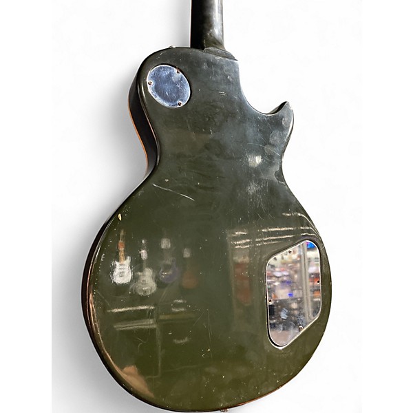 Vintage 1980 Gibson Les Paul Deluxe Black Solid Body Electric Guitar