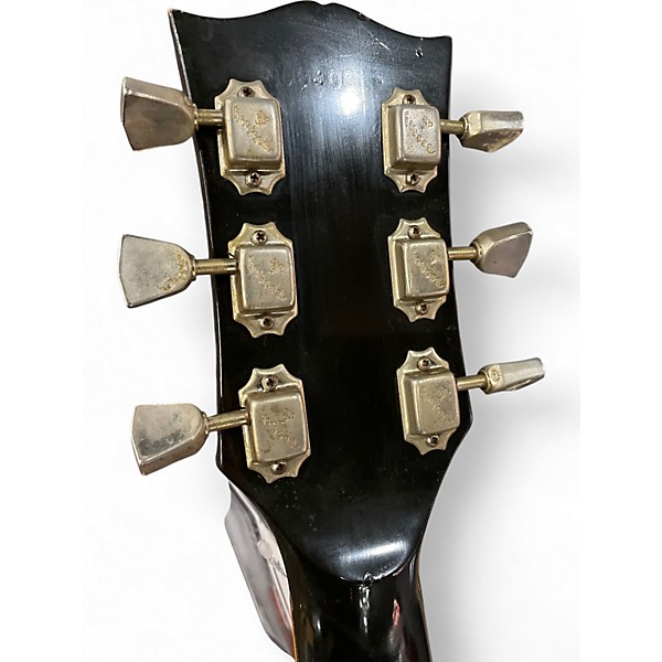 Vintage 1980 Gibson Les Paul Deluxe Black Solid Body Electric Guitar