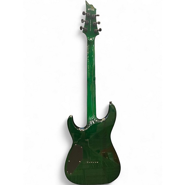 Used 2020 ESP LTD H1001FM Deluxe Trans Green Solid Body Electric Guitar