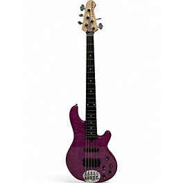 Used Lakland 55-02 Skyline Series 5 String Trans Purple Electric Bass Guitar