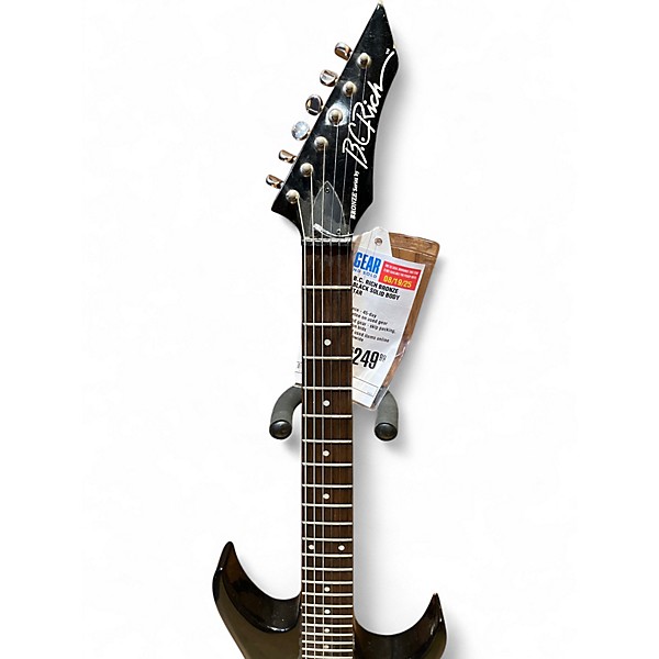 Used 2000s B.C. Rich Bronze Series Bich Black Solid Body Electric Guitar