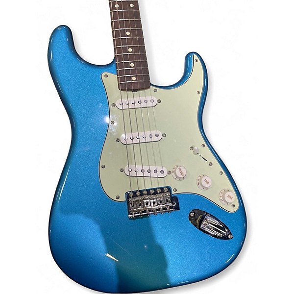 Used Fender 70th Anniversary Vintera Stratocaster Daphne Blue Solid Body Electric Guitar