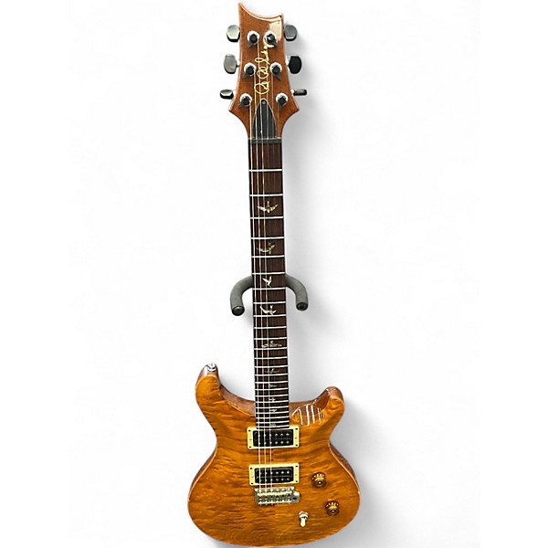 Used 2000 PRS Custom 10 Top Amber Solid Body Electric Guitar