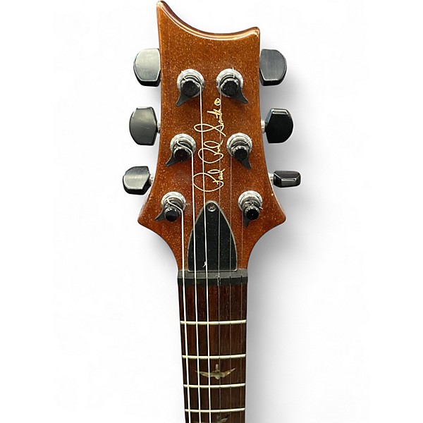 Used 2000 PRS Custom 10 Top Amber Solid Body Electric Guitar