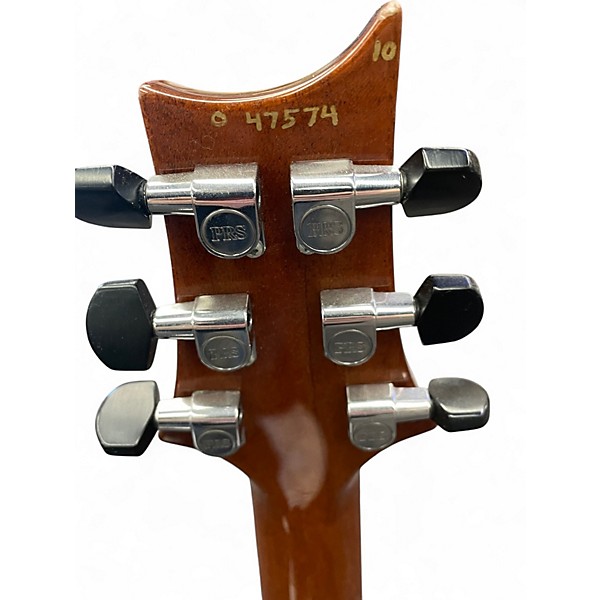 Used 2000 PRS Custom 10 Top Amber Solid Body Electric Guitar