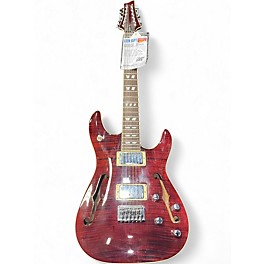 Used Schecter Guitar Research C/SH-12 Red Hollow Body Electric Guitar