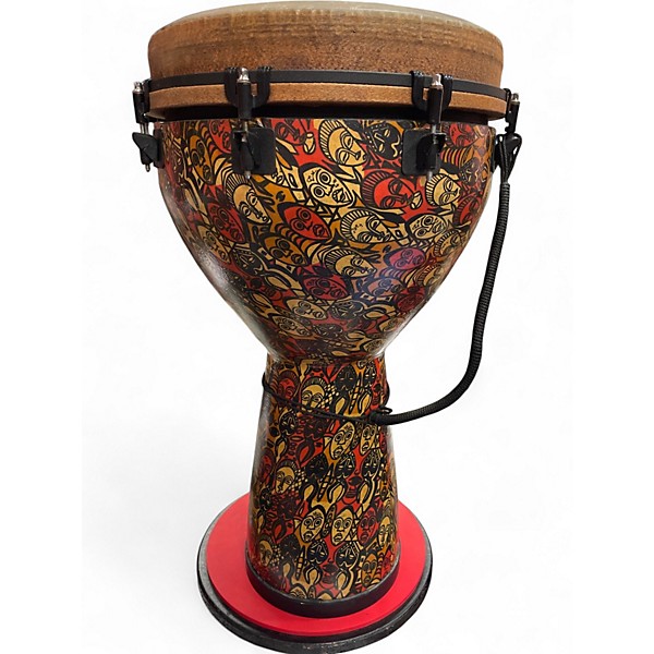 Used Remo Remo Mondo Djembe Drum 14" 2010s - Multi-Mask Djembe