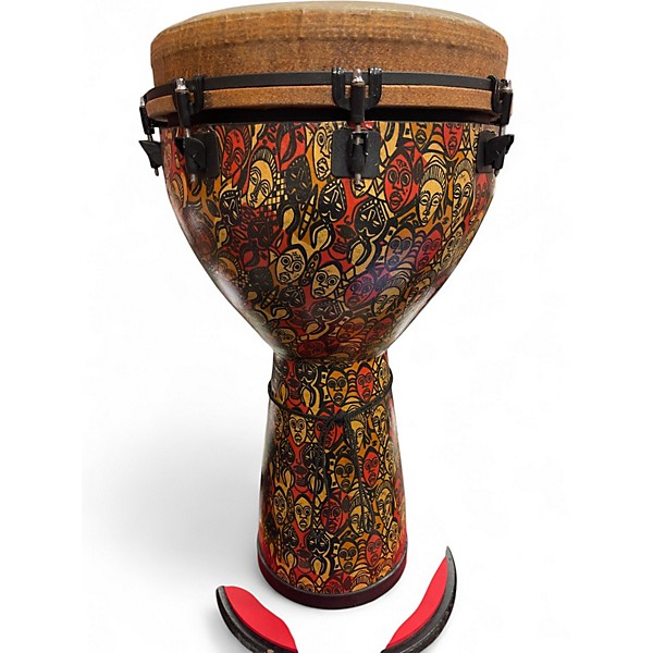 Used Remo Remo Mondo Djembe Drum 14" 2010s - Multi-Mask Djembe