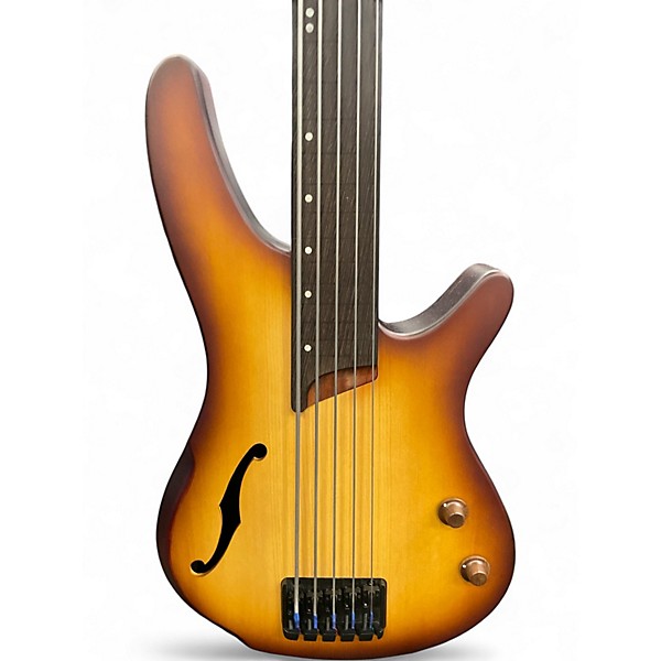 Used Ibanez SRH505F Vintage Sunburst Electric Bass Guitar