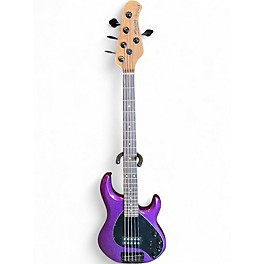 Used Sterling by Music Man Ray35 5 String purple sparkle Electric Bass Guitar
