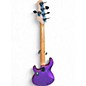 Used Sterling by Music Man Ray35 5 String purple sparkle Electric Bass Guitar