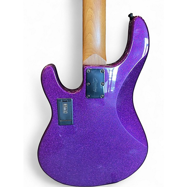 Used Sterling by Music Man Ray35 5 String purple sparkle Electric Bass Guitar