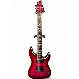 Used Schecter Guitar Research Omen Extreme 6 MAGENTA Solid Body Electric Guitar