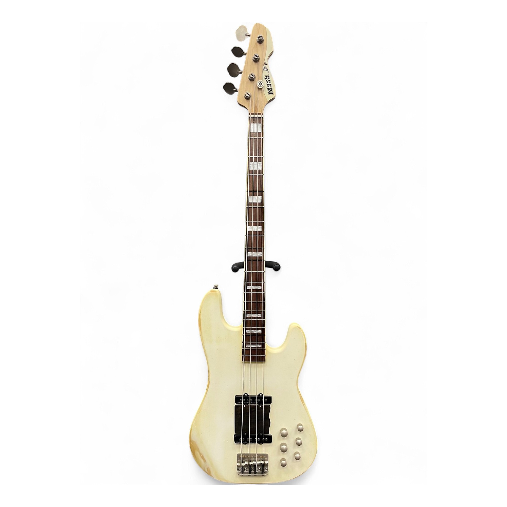 Used Markbass JP-F1 Roadworn White Electric Bass Guitar