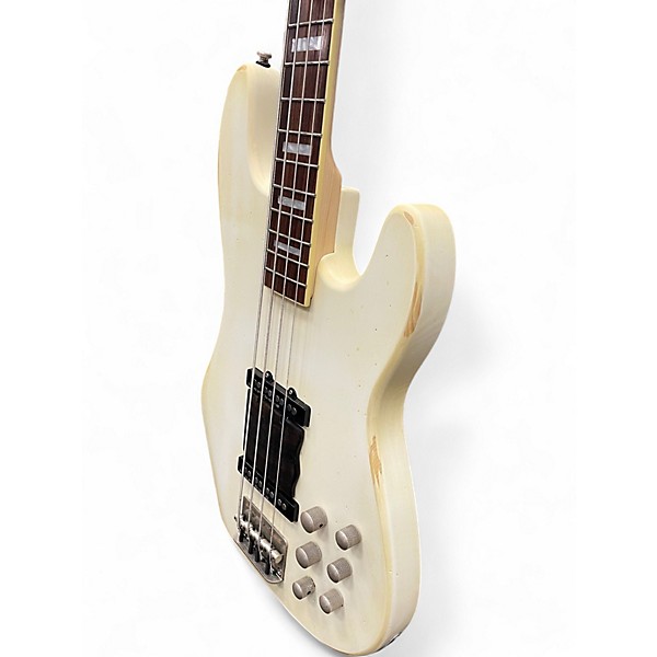 Used Markbass JP-F1 Roadworn White Electric Bass Guitar