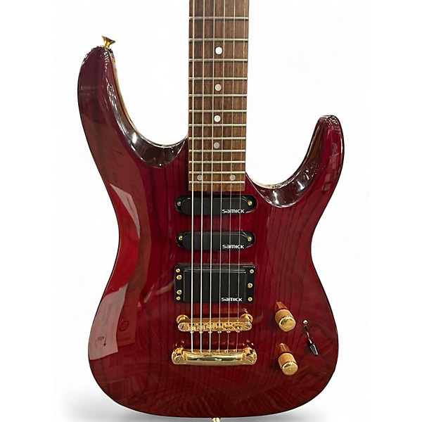 Used Samick K SERIES RED Solid Body Electric Guitar