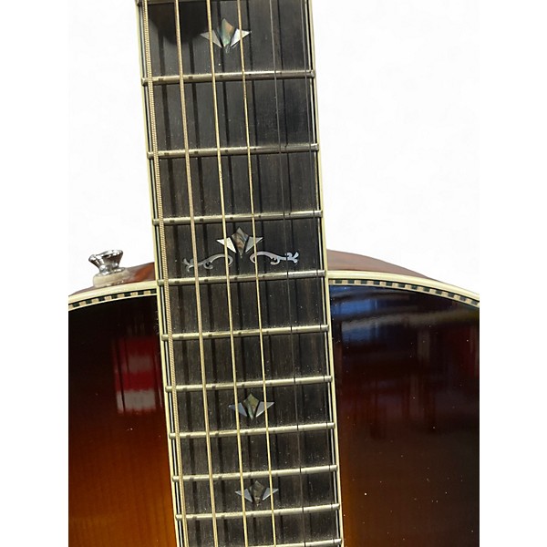 Used Fender Paramount PM-2 2 Tone Sunburst Acoustic Electric Guitar