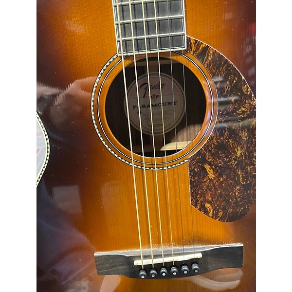 Used Fender Paramount PM-2 2 Tone Sunburst Acoustic Electric Guitar