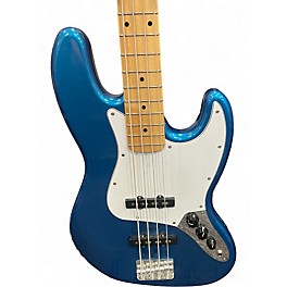 Used Fender Standard Jazz Bass BLUE Electric Bass Guitar