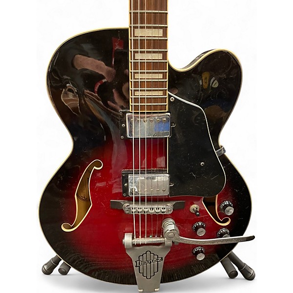 Ibanez AFS75T-TCD 5B-01 レッド Used Ibanez AFS75T Artcore Bigsby Candy Red Burst Hollow