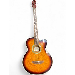 Used Michael Kelly MKDF5 5 String Dragonfly Acoustic Electric Sunburst Acoustic Bass Guitar