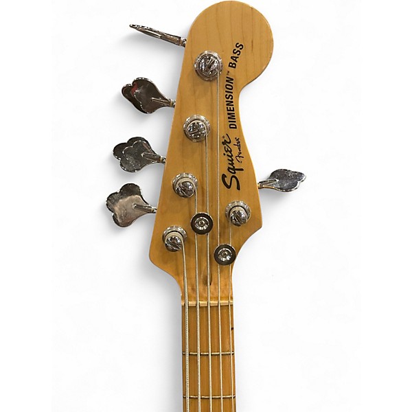 Used Squier DIMENSION BASS Cherry Electric Bass Guitar