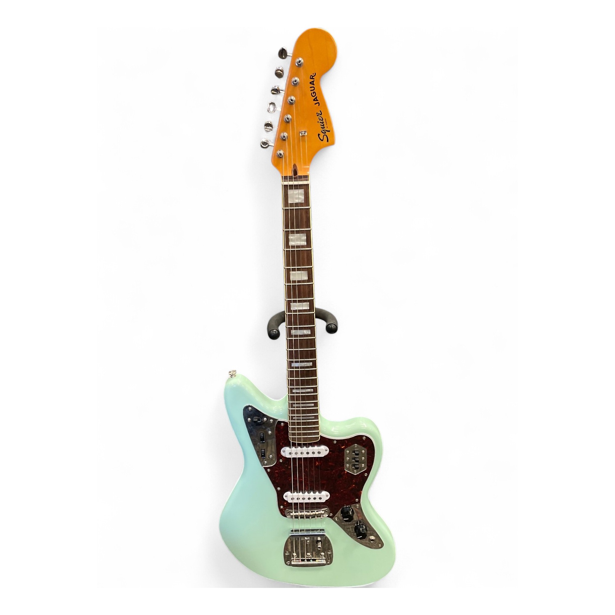 Used Fender Squier Jaguar Seafoam Green Solid Body Electric