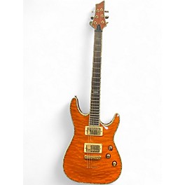 Used Schecter Guitar Research C1 ELITE ORANGE Solid Body Electric Guitar