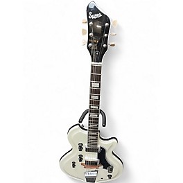 Used Supro Martinique Alpine White Solid Body Electric Guitar