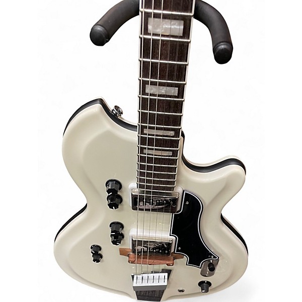 Used Supro Martinique Alpine White Solid Body Electric Guitar