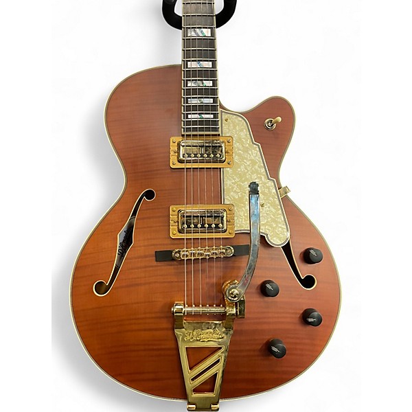 Used D'Angelico  DLX 175 Matte Walnut Hollow Body Electric Guitar