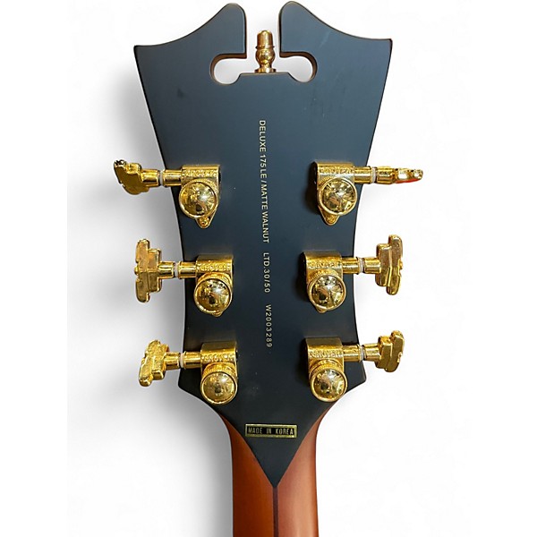 Used D'Angelico  DLX 175 Matte Walnut Hollow Body Electric Guitar