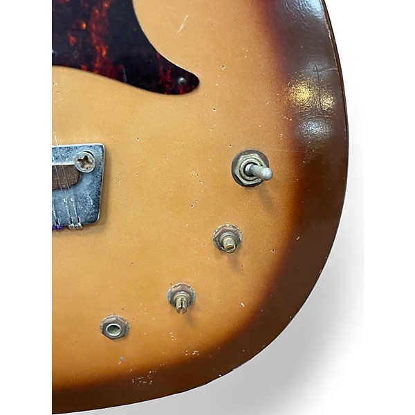 Vintage 1966 Danelectro Coral Bellzouki Sunburst Solid Body Electric Guitar