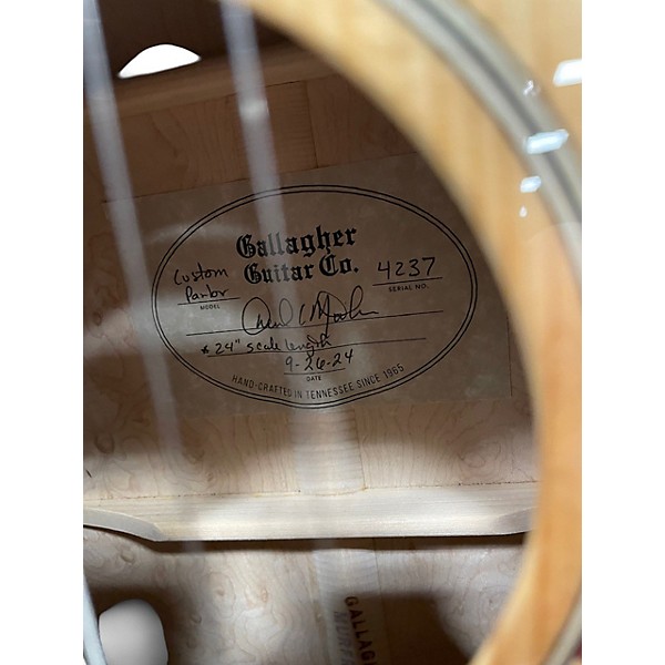 Used 2024 Gallagher P-50 Custom Parlor Natural Acoustic Guitar