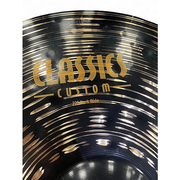 Used MEINL 22in CLASSICS CUSTOM DARK RIDE Cymbal