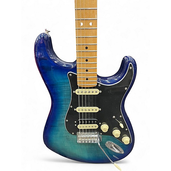 Used Fender Player Plus Stratocaster HSS Blue Burst Solid Body Electric Guitar