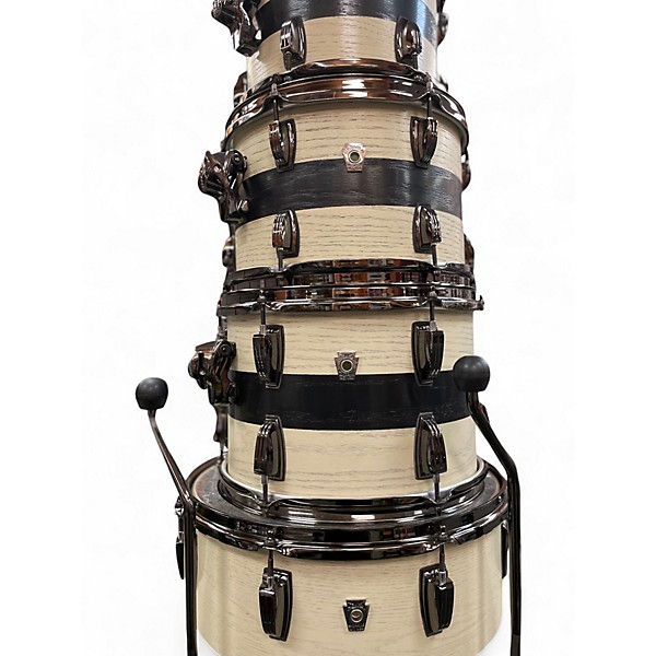 Used Ludwig 7 Piece Classic Oak Bandit Drum Kit