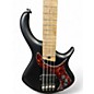 Used Warrior MESSENGER Trans Black Electric Bass Guitar