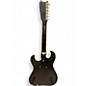 Vintage 1960s Silvertone 1458 guitar and case amp Black Solid Body Electric Guitar