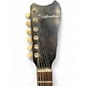 Vintage 1960s Silvertone 1458 guitar and case amp Black Solid Body Electric Guitar