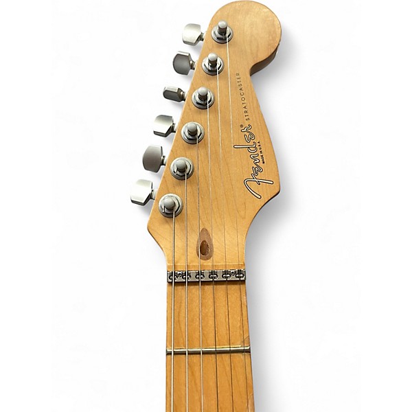 Used Fender American Deluxe Stratocaster Plus Trans Red Solid Body Electric Guitar